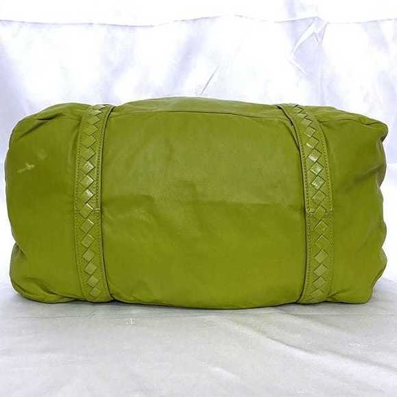 Bottega Veneta Luxury Elegant Large Leather Boston Bag Green - Picture 4 of 10